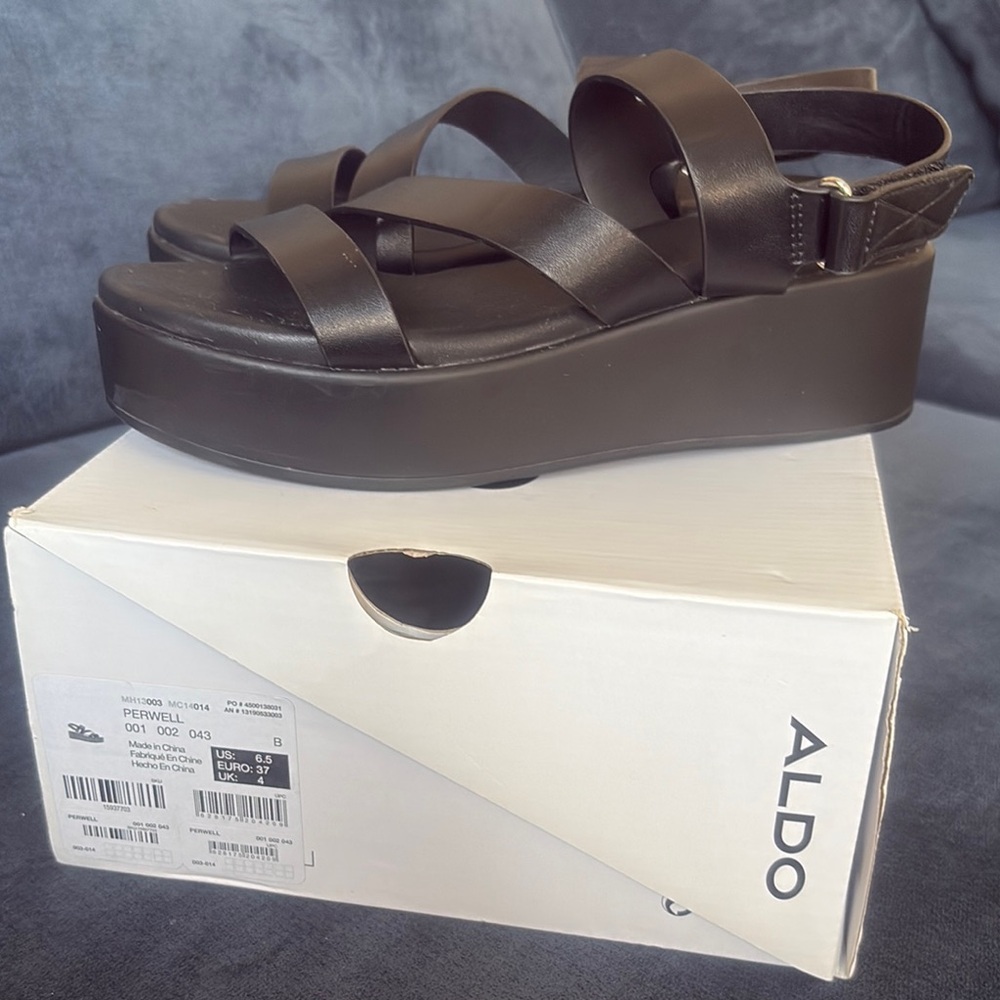 ALDO Women's black Platform Sandals